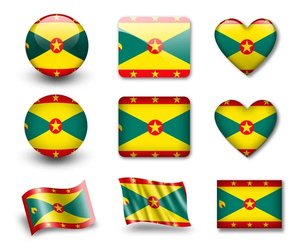 Flaga Grenady — Zdjęcie stockowe