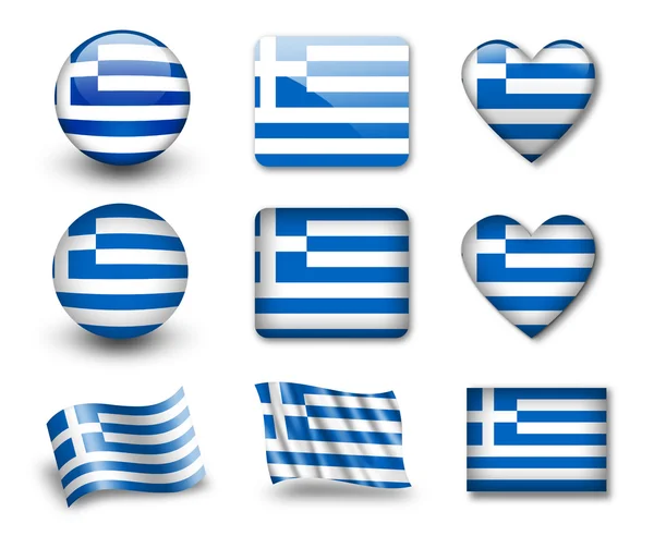 Yunan bayrağı — Stok fotoğraf