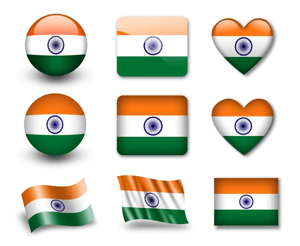 Den indiska flaggan — Stockfoto
