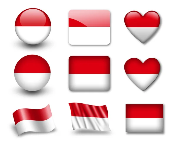 La bandera de Indonesia —  Fotos de Stock