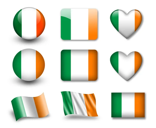 爱尔兰国旗 — 图库照片