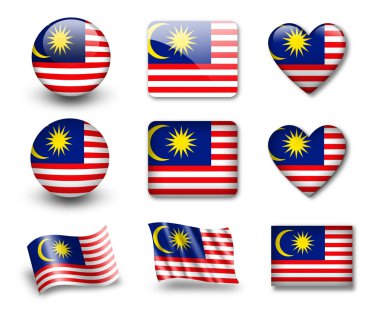 The Malaysia flag clipart