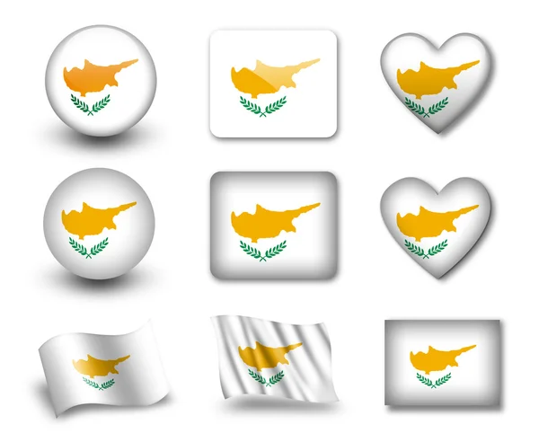 A ciprusi zászló — Stock Fotó