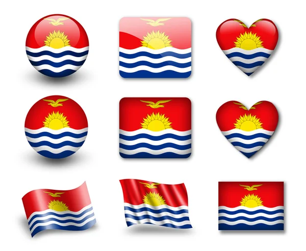 Kiribatin lippu — kuvapankkivalokuva
