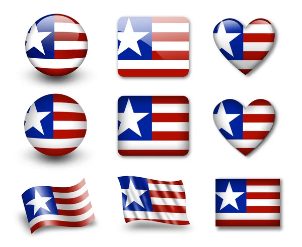 La bandera de Liberia —  Fotos de Stock