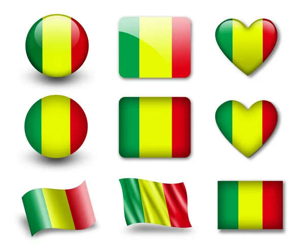 Bandeira do Mali — Fotografia de Stock