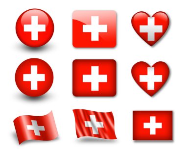 The Swiss flag clipart