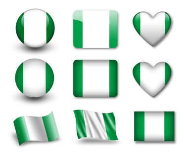 The Nigerian flag clipart