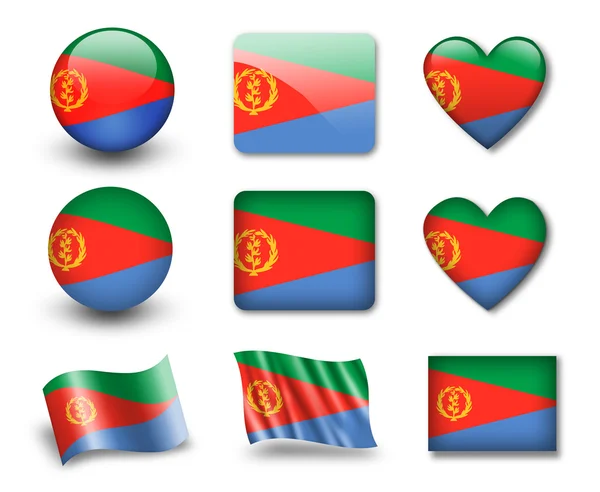 Bandeira da Eritreia — Fotografia de Stock
