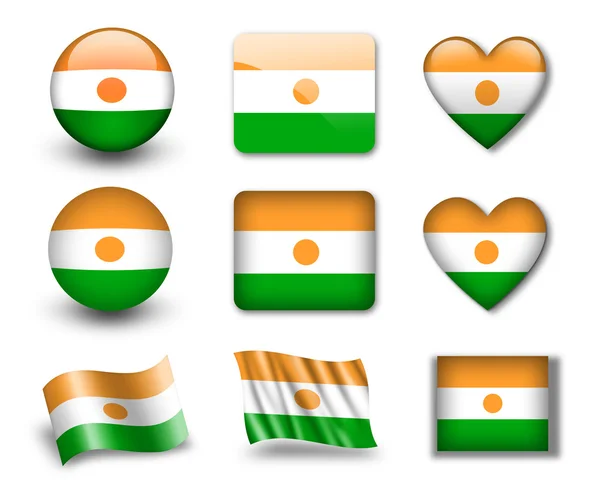 The Niger flag — Stock Photo, Image