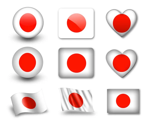 La bandiera giapponese — Foto Stock