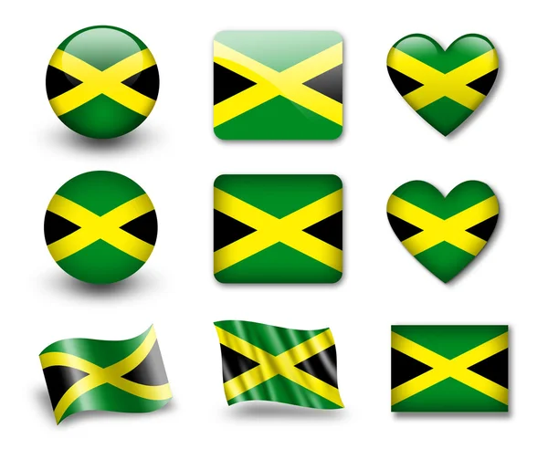 A jamaicai zászló — Stock Fotó