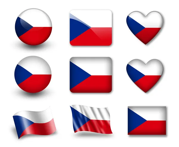 De Tsjechische vlag — Stockfoto
