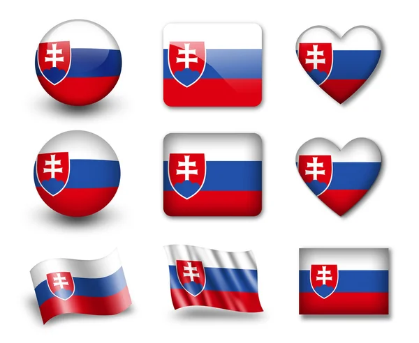 The Slovakia flag — Stock Photo, Image