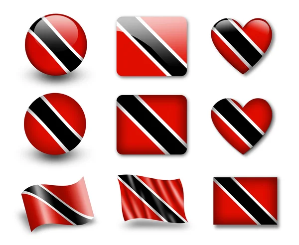 La bandiera di Trinidad e Tobago — Foto Stock