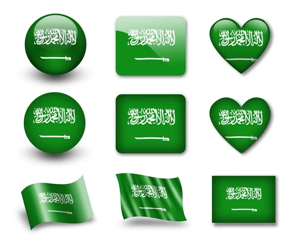 De Saoedi-Arabische vlag — Stockfoto