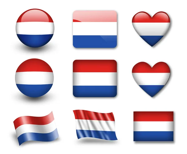 The Netherlands flag — Stock Photo, Image