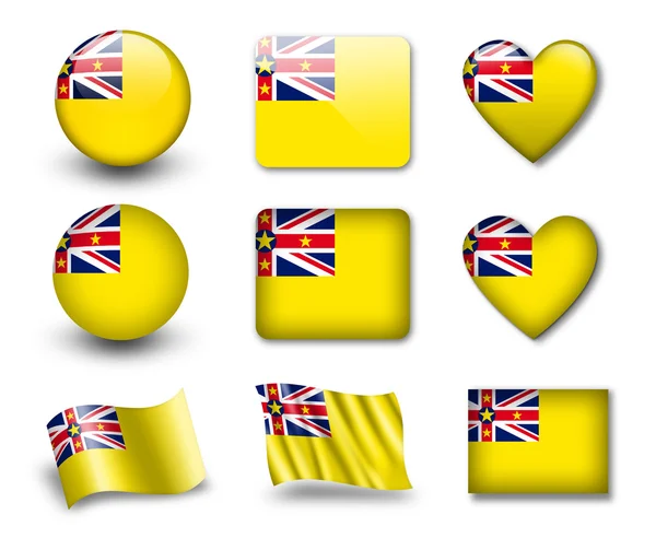 The Niuean flag — Stock Photo, Image