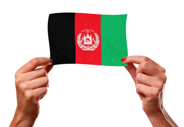 The Afghan flag — Stock Photo, Image