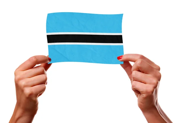Bandeira do Botsuana — Fotografia de Stock