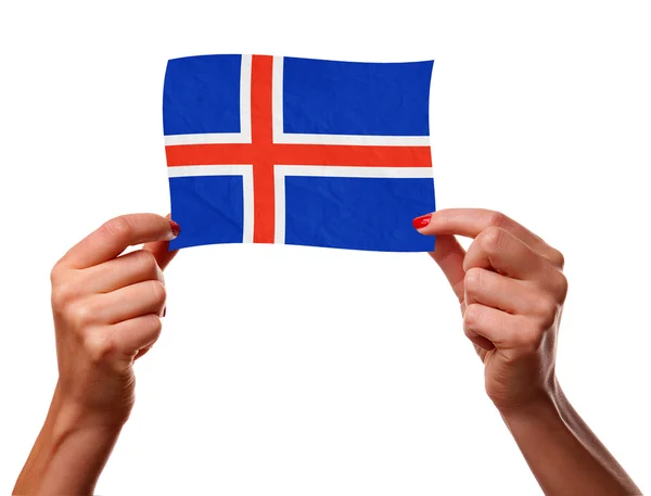 Le drapeau islandais — Photo