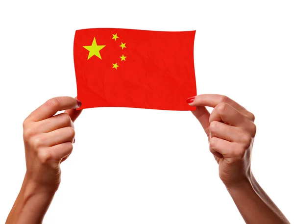 De chinese vlag — Stockfoto