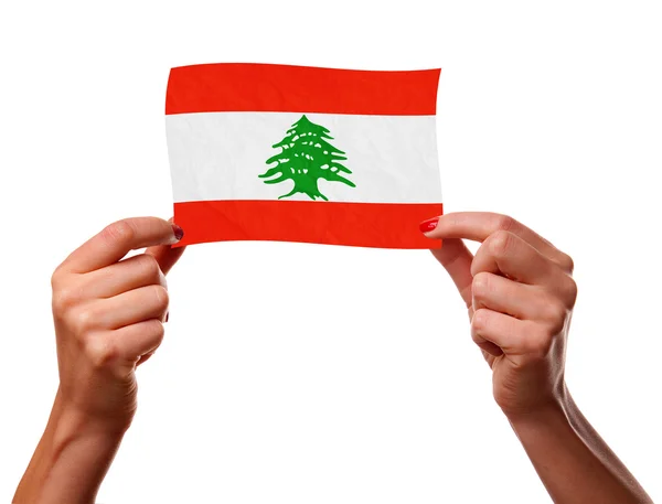 Libanesisk flagga — Stockfoto