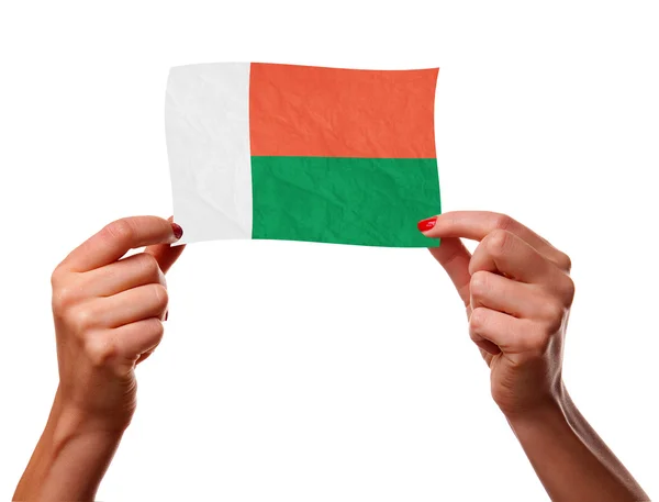 De vlag van Madagaskar — Stockfoto