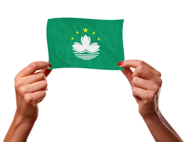 La bandera de Macao — Foto de Stock