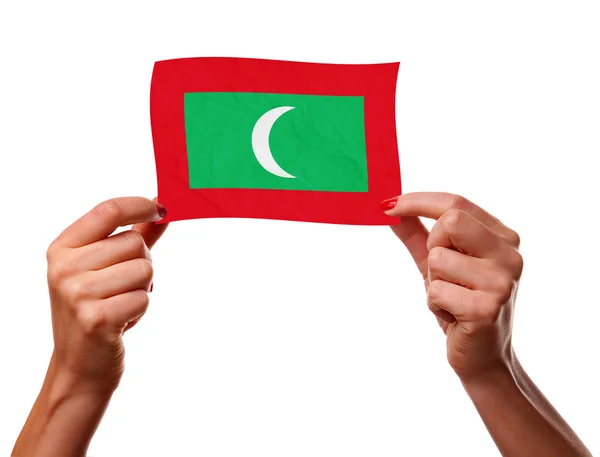 Le drapeau des Maldives — Photo