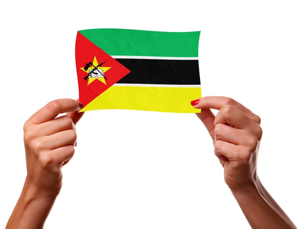 Η σημαία της Μοζαμβίκης — Φωτογραφία Αρχείου