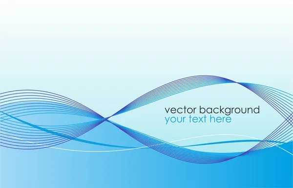 Modré vlnité abstraktní pozadí — Stockový vektor