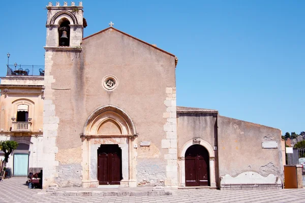 Iglesia de San Agustín, Taormina, Sicilia — Foto de Stock