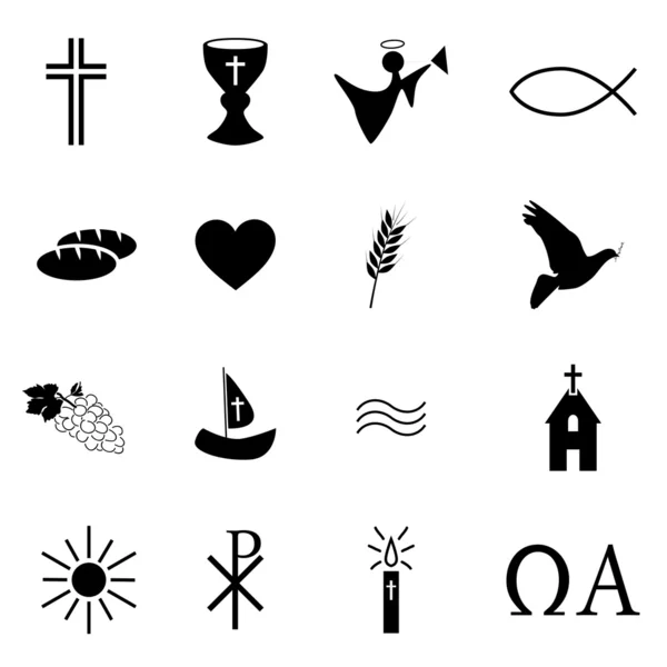 16 Icons Religion — Stock Vector © HS-Photos #10643216