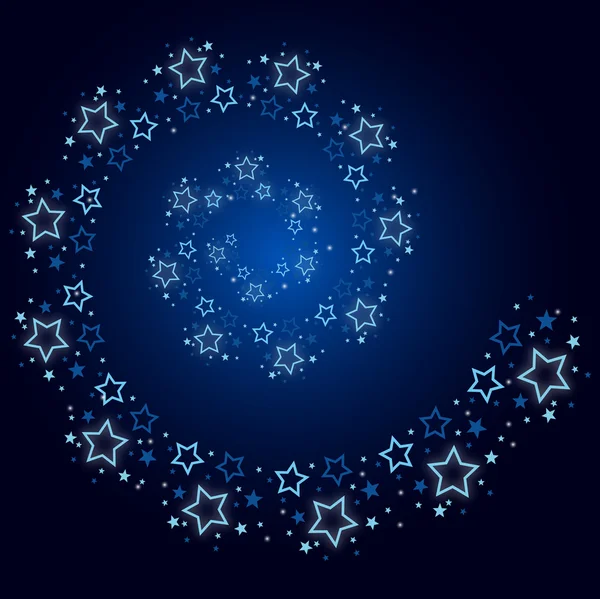 Stars on blue — Stock Vector
