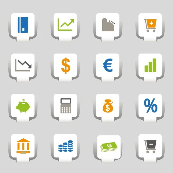 stock vector 16 Money Icons Part 3