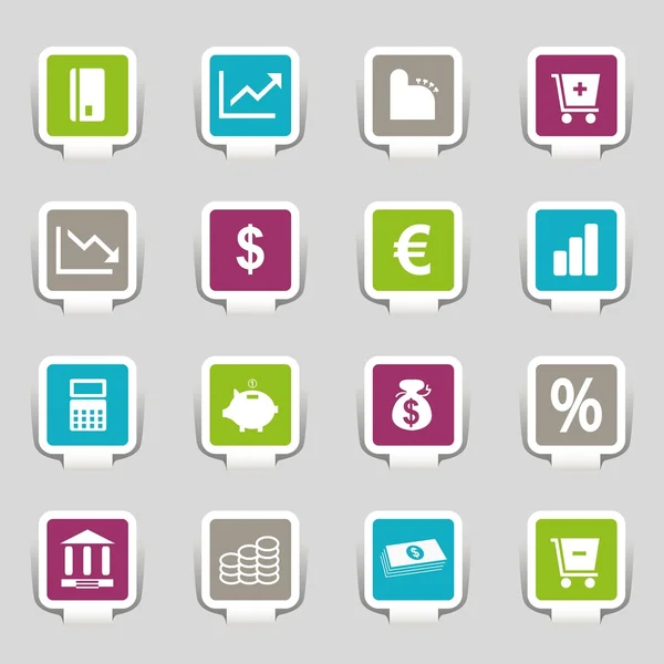 stock vector 16 Internet Icons Money Part 3