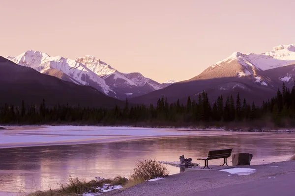 Winterwunderland in den Rockies — Stockfoto