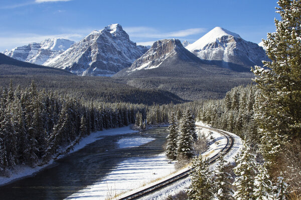 Railroad in the Rockies