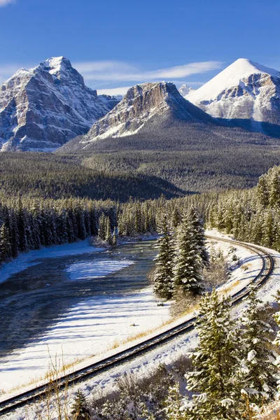 Eisenbahn in den Rockies — Stockfoto