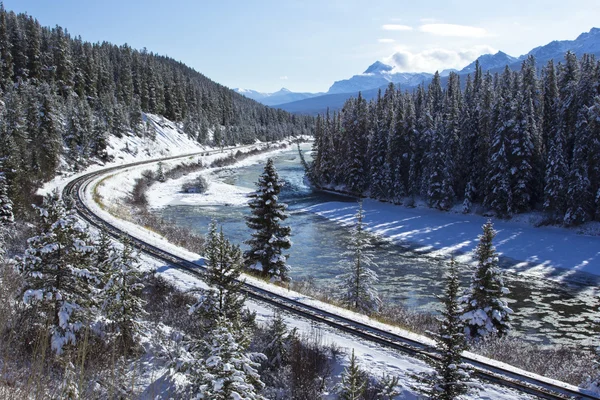 Eisenbahn in den Rockies — Stockfoto