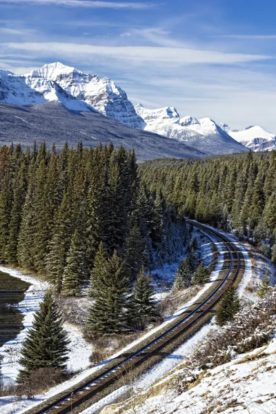 Järnvägen i Klippiga bergen — Stockfoto