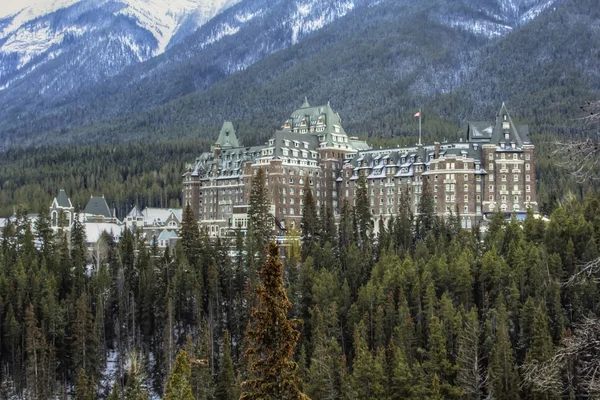 stock image Hotel in the Canadian Rockies