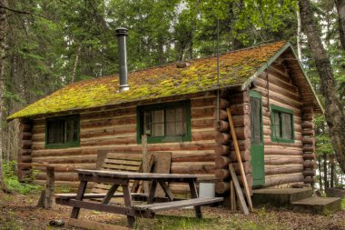 Rustic Old Log Cabin clipart