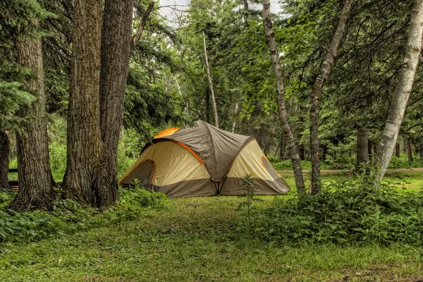 キャンプ場のテント — ストック写真