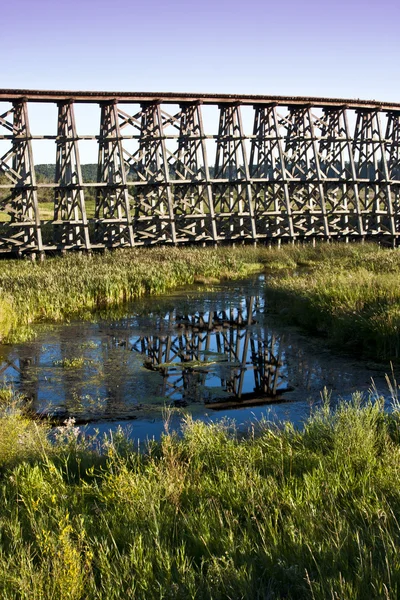 Puente de caballete — Foto de Stock