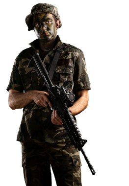 Young soldier clipart