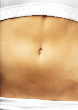 Woman belly button clipart