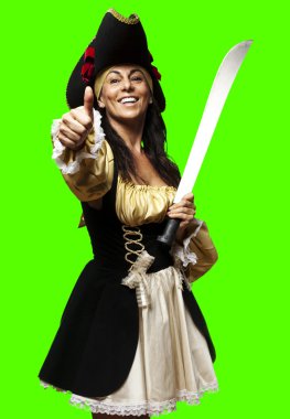 Pirate woman clipart