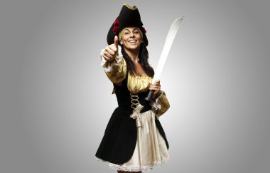 Pirate woman clipart
